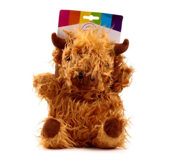 Highland Coo Cow Microwavable Plush Wheat and Lavender Heat Pack