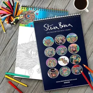 Steven Brown Colouring Books