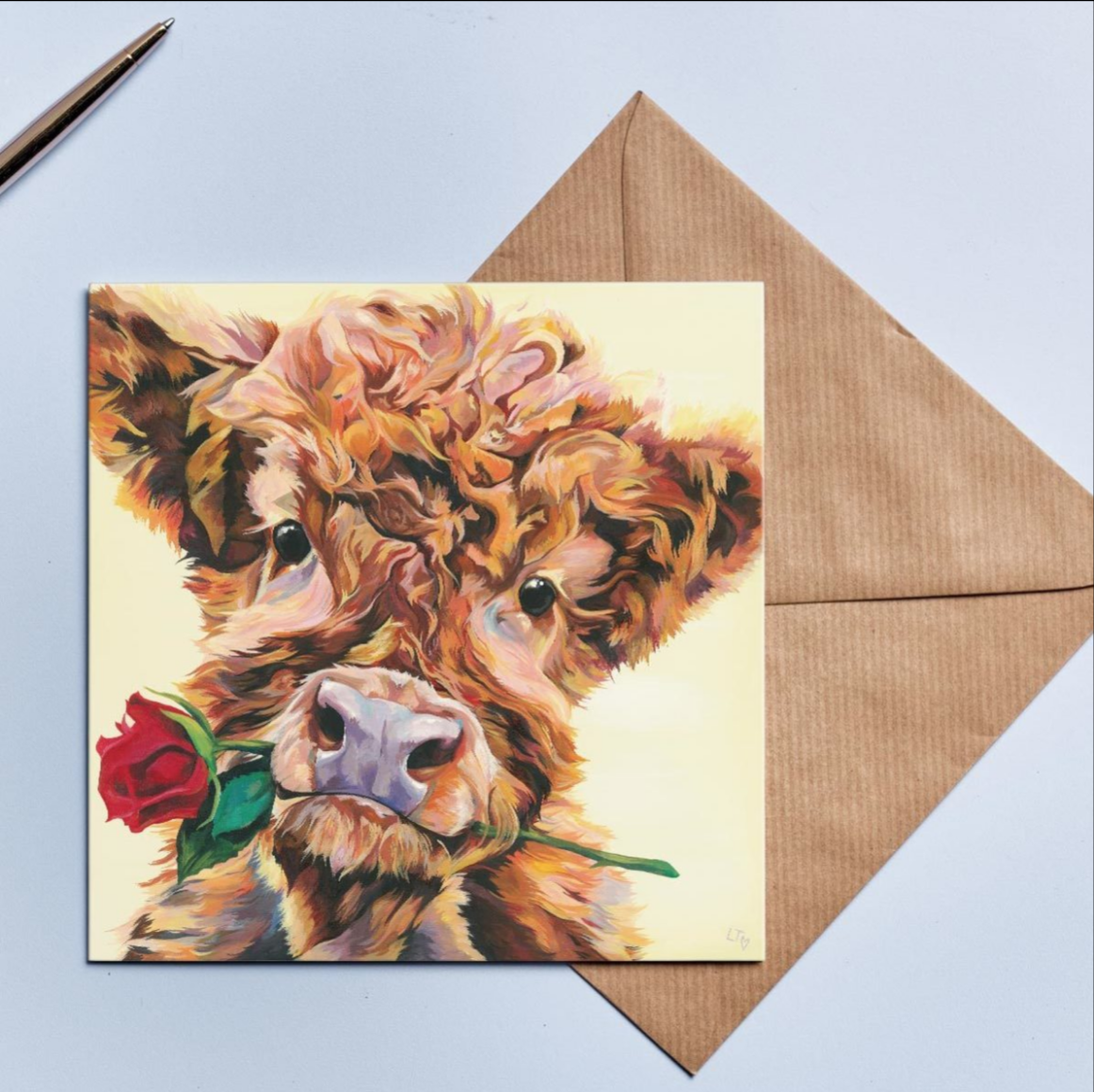 'ROSES ARE RED' CARD