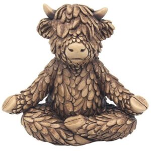 Yoga Highland Cow Ornament