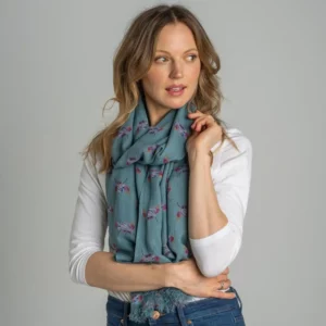 Earth Squared Highland cow Printed Scarves
