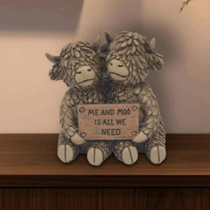 Lesser & Pavey Highland cow me & moo