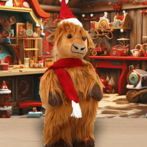 HIGHLAND COW STANDING DANCING