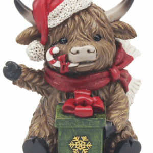 HIGHLAND COW SITTING GIFT BOX