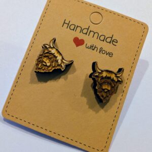 Highland cow earrings