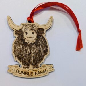 Dumble Farm wooden hanging decoration