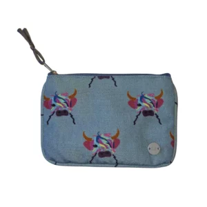 Earth Squared Highland Cow Canvas Juliet Purse