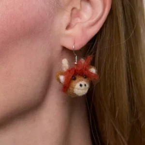 Pachamama Highland Cow Earrings