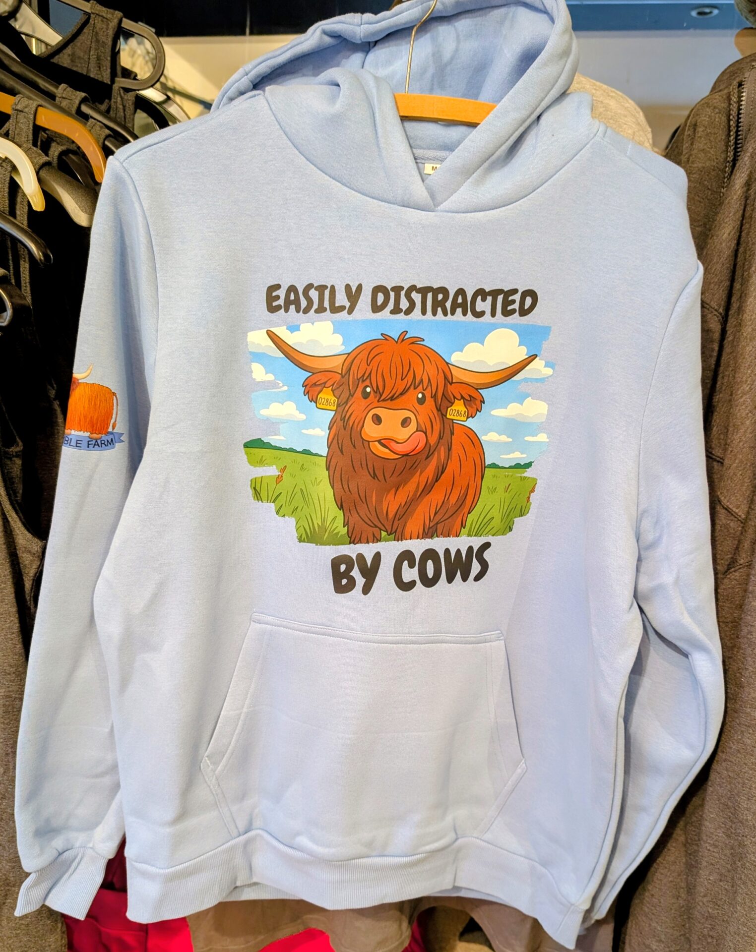 Dumble Farm "Easily distracted by cows" Hoodie - Image 2
