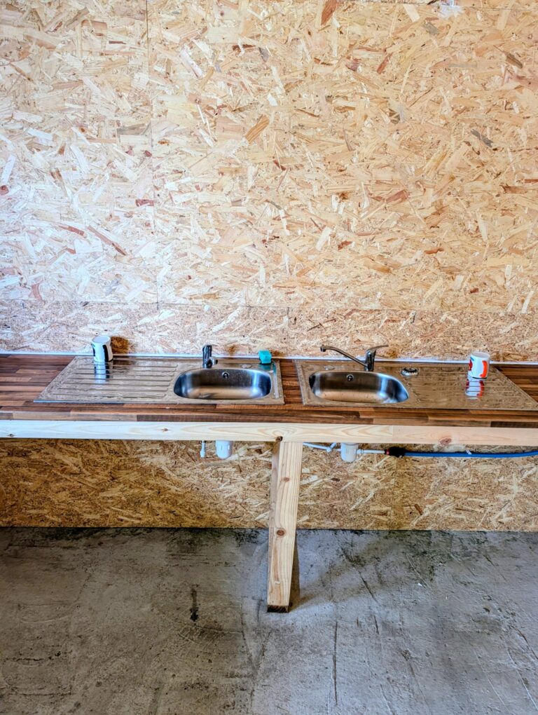 Campsite kitchen