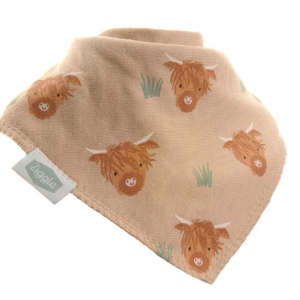 Highland Cow Pattern Bib