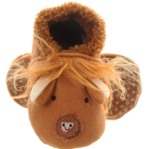 Highland Cow Baby Slippers