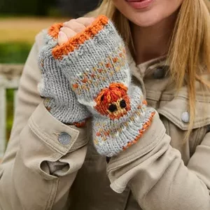 Merino Highland Cow Handwarmers