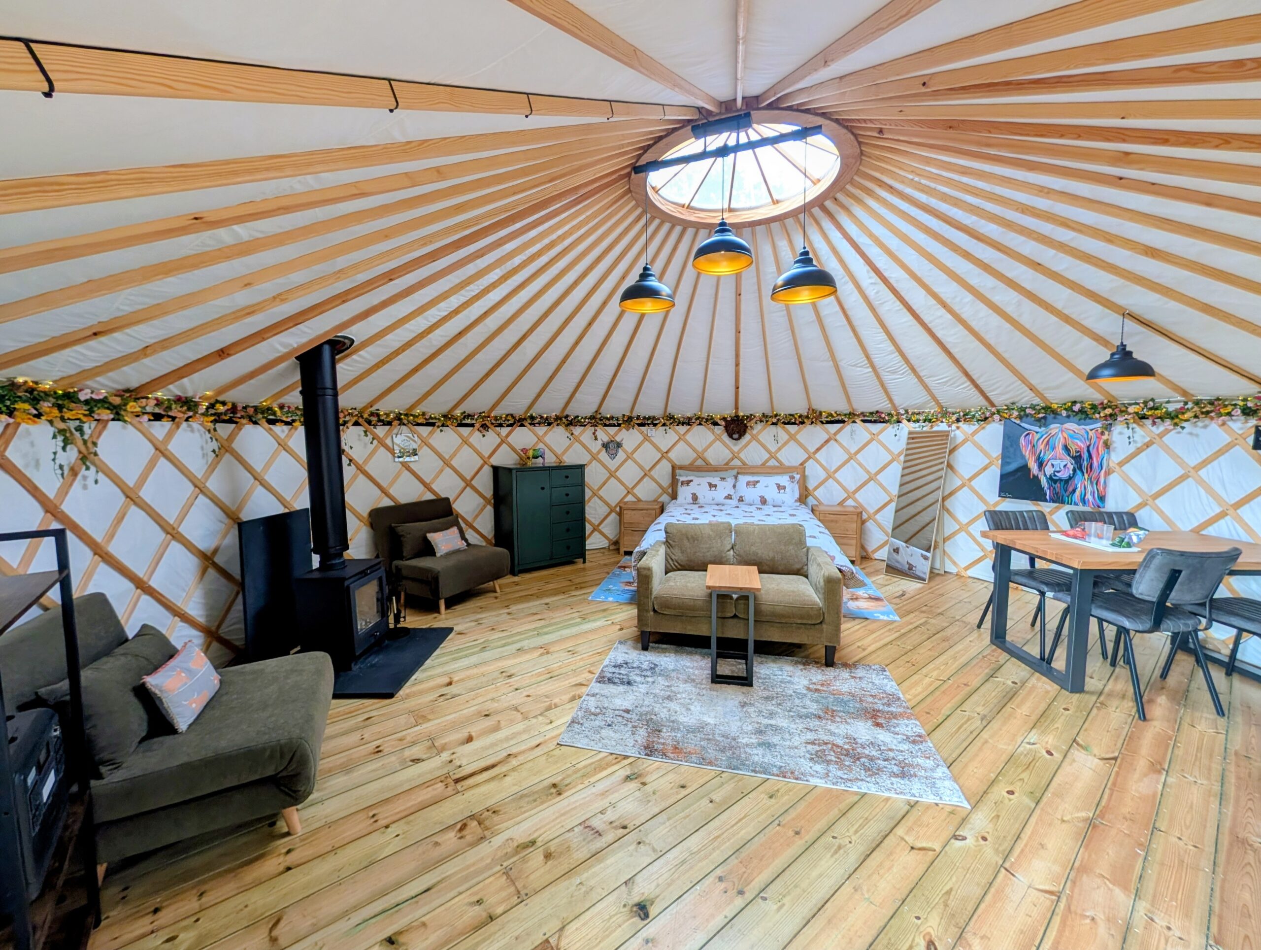 XL yurts provide more living space.