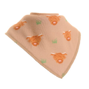 Highland Cow print bib