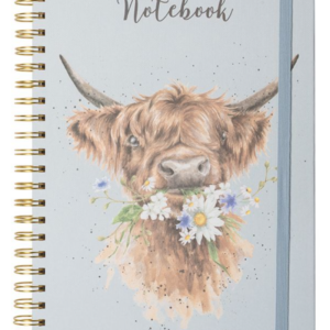 A4 Cow Notebook Daisy Coo Blue